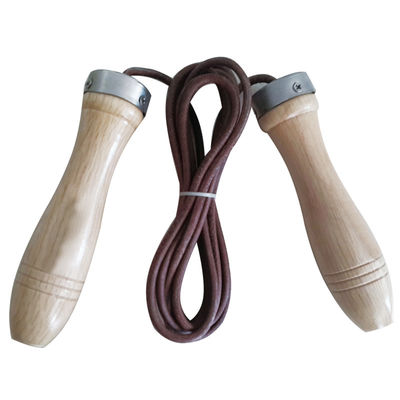Zurriague el entrenamiento de madera de los deportes de la cuerda que salta de la manija de la comba 14kg del gimnasio de los 45cm