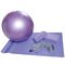La bola de la yoga de la bola 5 IN1 los 55cm del masaje del Pvc del bloque de la correa fijó la correa del bloque del gimnasio